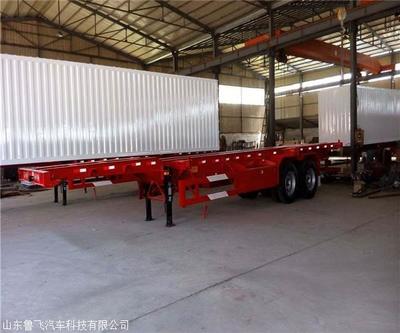 骨架集装箱半挂车 精选豪华轻体标箱自卸车 13.75米宽3米半挂车